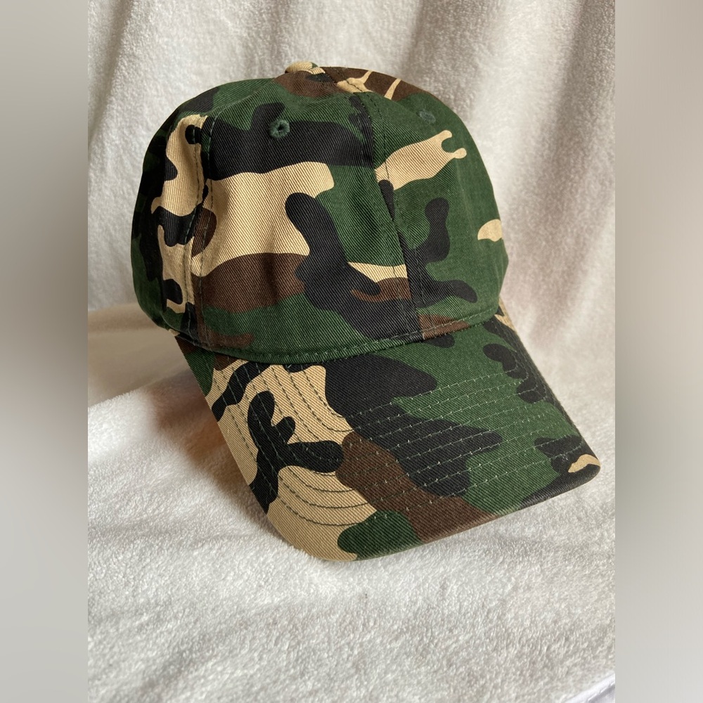Mitchell and Ness Army Print Embroidered Logo back of Hat